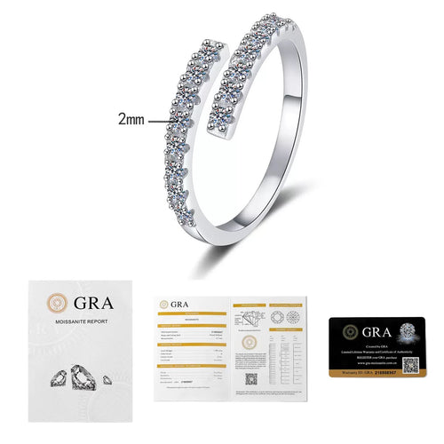 Celeste Moissanite Ring – Cincin Moissanite Adjustable Elegan